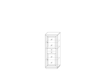 Шкаф  (2 стеклодвери, 2 ящика) Прато 776, Ясень/Светлый жемчуг в Красноуфимске - предосмотр 1