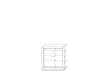 Шкаф четырехдверный низкий Прато - 1364, Ясень светлый \ жемчуг в Красноуфимске - предосмотр 1