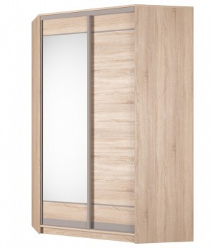 Шкаф Аларти (YA-230х1400(602) (4) Вар. 5; двери D1+D2), с зеркалом в Ревде - изображение