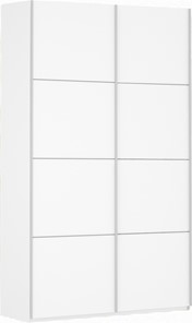 Шкаф 2-створчатый Прайм (ДСП/ДСП) 1200x570x2300, белый снег в Артемовском