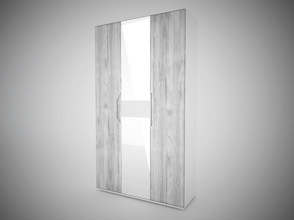 Шкаф распашной Сорренто 3 с зеркалами в Кушве - изображение