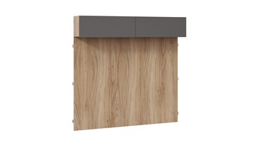 Настенный шкаф с декоративными панелями Порто (366) СМ-393.21.023-24 (Яблоня Беллуно/Графит софт) в Ревде - предосмотр 3