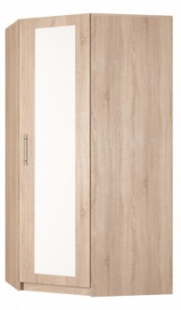 Угловой шкаф Реал (YR-198х1034 (7)-М, Вар.4), с зеркалом в Кушве - изображение