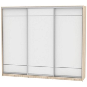 Шкаф 3-створчатый Белла  (B-230х270х60-2) (792) (Двери  D7+D7+D7), без зеркала, ДСС-Белый в Екатеринбурге