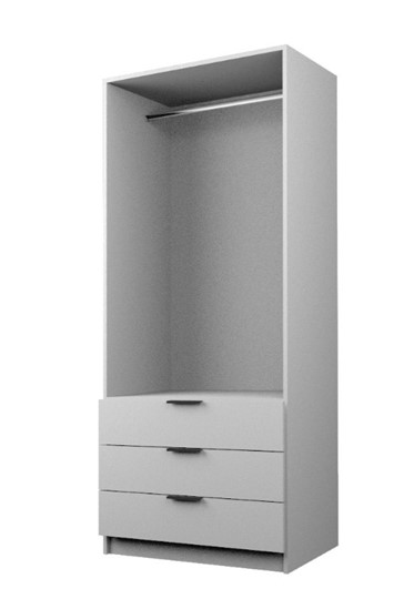 Шкаф с 3 ящиками ЭШ1-РС-19-8-3я, Белый 190х80х52 в Екатеринбурге - изображение 1