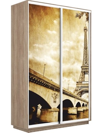 Шкаф 2-х створчатый Экспресс 1200x450x2200, Париж/дуб сонома в Краснотурьинске - изображение