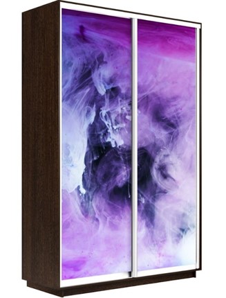 Шкаф двухдверный Экспресс 1600x450x2400, Фиолетовый дым/венге в Екатеринбурге - изображение