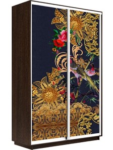 Шкаф двухдверный Экспресс 1600x450x2400, Золотой орнамент/венге в Краснотурьинске