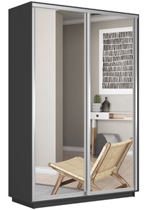 Шкаф 2-дверный Экспресс (2 зеркала) 1200x450x2200, серый диамант в Екатеринбурге