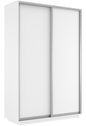Шкаф 2-дверный Экспресс (ДСП) 1200х600х2200, белый снег в Екатеринбурге - изображение