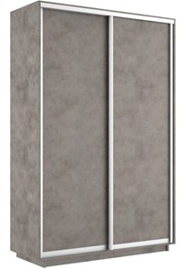Шкаф 2-дверный Экспресс (ДСП) 1400х600х2400, бетон в Кушве
