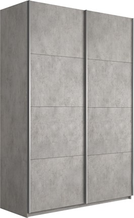 Шкаф-купе Прайм (ДСП/ДСП) 1400x570x2300, бетон в Ревде - изображение