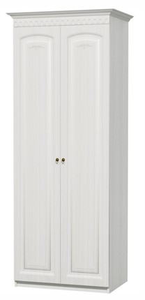 Шкаф распашной Гармония-4, 2-х створчатый, цвет Дуб беленый в Ревде - изображение