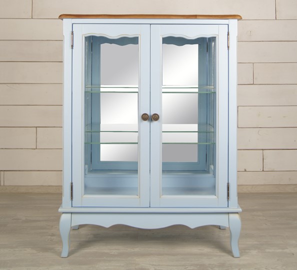 Шкаф двухдверный Leontina для посуды (ST9318B) Голубой в Кушве - изображение 2