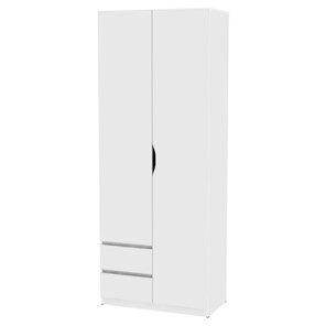 Шкаф 2-дверный Мальта H201, Белый в Асбесте