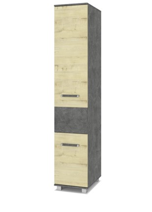 Распашной шкаф В-12, Камень темный/Ирландский дуб в Ревде - изображение