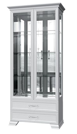Шкаф-витрина Грация ШР-2, белый, 4 стекла в Екатеринбурге - изображение