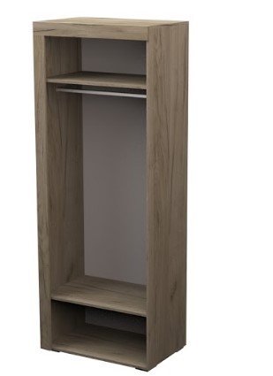 Распашной шкаф Торонто ТШ-8, Дуб сонома-ЯАТ в Ревде - изображение 1