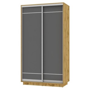 Шкаф 2-дверный Весенний HK1, 2155х1200х600 (D1D1), ДВ-Графит в Ревде