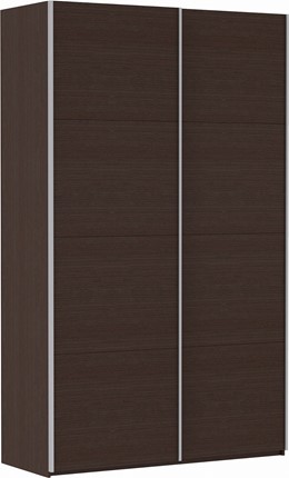 Шкаф 2-х дверный Прайм (ДСП/ДСП) 1200x570x2300, венге в Екатеринбурге - изображение