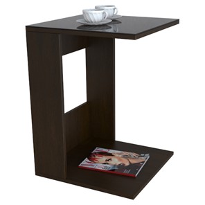 Журнальный стол BeautyStyle - 3, венге/стекло черное в Кушве