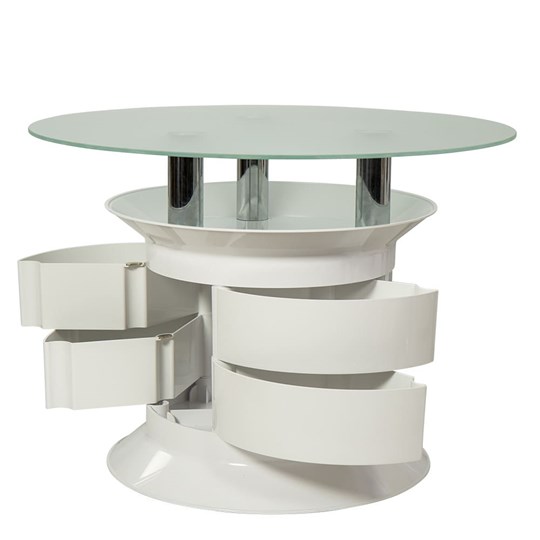 Стеклянный стол Benito white в Полевском - изображение 1