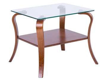 Стеклянный столик Мебелик Шарм (вишня) в Каменске-Уральском