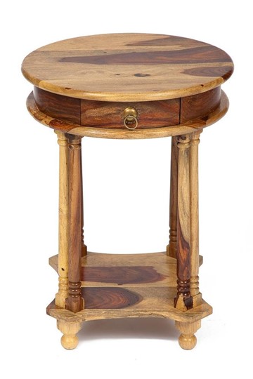 Столик кофейный Бомбей - 1149  палисандр, 45*45*60, натуральный (natural) арт.10049 в Краснотурьинске - изображение 2