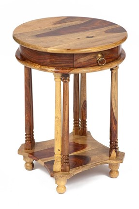 Столик кофейный Бомбей - 1149  палисандр, 45*45*60, натуральный (natural) арт.10049 в Артемовском - изображение