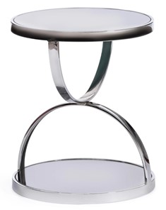 Кофейный столик GROTTO (mod. 9157) металл/дымчатое стекло, 42х42х50, хром в Качканаре