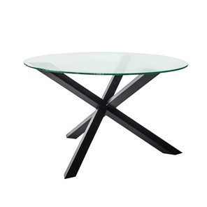 Круглый столик Оникс-3, Венге/Прозрачное стекло в Ирбите