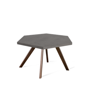 Круглый столик SHT-S39 / SHT-ТT20 70 ЛДСП (бетон чикаго темно-серый/венге) в Ревде