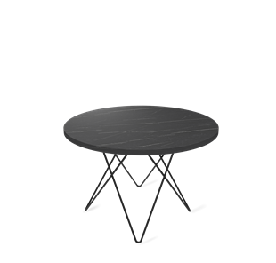 Круглый столик SHT-TU37 / SHT-ТT 60 ЛДСП (камень пьетра гриджио черный/черный муар) в Кушве