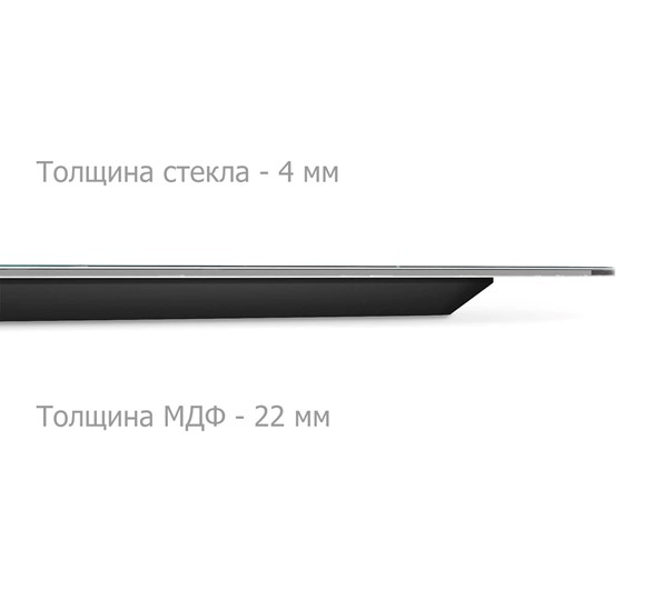Столик SHT-TU49 / SHT-TT32 60 стекло/МДФ (черный алмаз/золото) в Богдановиче - изображение 5