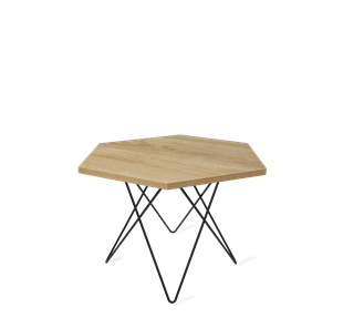 Шестигранный столик SHT-TU37 / SHT-ТT20 60 ЛДСП (дуб песочный/черный муар) в Ревде