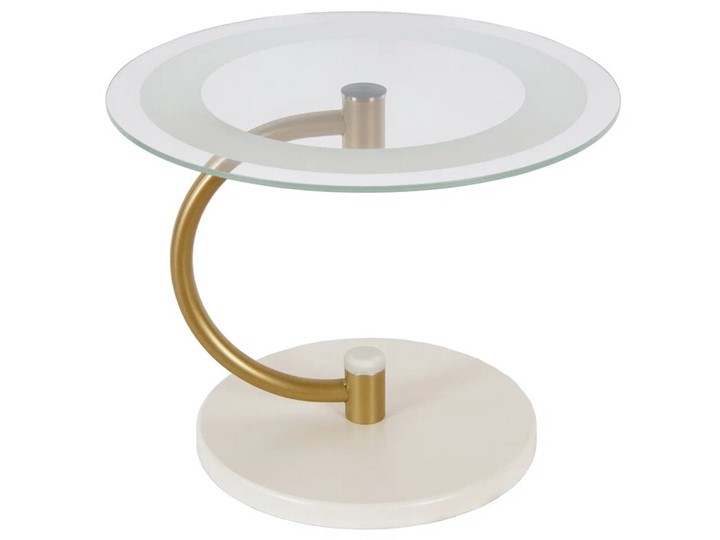 Стеклянный столик Дуэт 13Н (золото-слоновая кость-прозрачное) в Ревде - изображение 1