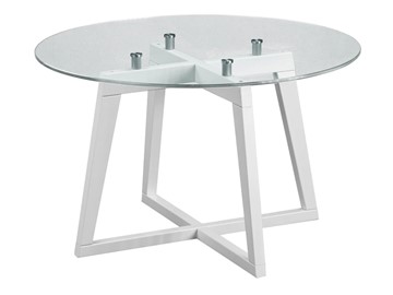 Стеклянный столик Мебелик Рилле-445 (белый) в Екатеринбурге