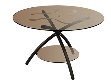 Стеклянный столик Дуэт 3 (черный-тонированное) в Ирбите