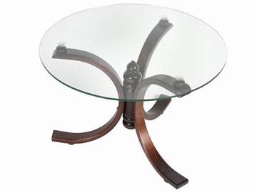 Стеклянный столик Лорд (темно-коричневый) в Ревде