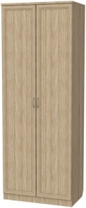 Шкаф двухстворчатый 100 со штангой, цвет Дуб Сонома в Екатеринбурге - изображение