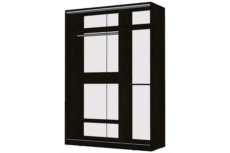 Шкаф 2-х дверный Виктория 1600х584х2300, 1 зеркало, Венге (310-258) в Краснотурьинске - изображение 1