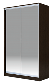 Шкаф-купе 2400х1200х620 Хит-24-12/2-88, Матовое стекло, Венге в Первоуральске