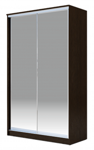 Шкаф-купе 2-х створчатый 2200х1200х420 Хит-22-4-12/2-88, Матовое стекло, Венге в Первоуральске