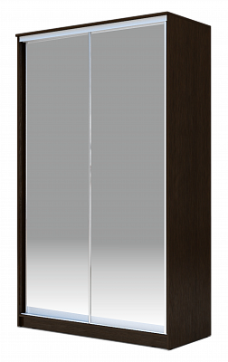 Шкаф-купе 2-х створчатый 2200х1200х420 Хит-22-4-12/2-88, Матовое стекло, Венге в Екатеринбурге - изображение