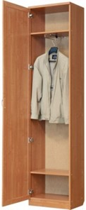 Шкаф одностворчатый 107 с выдвижной штангой, цвет Венге в Екатеринбурге - предосмотр 1