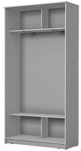 Шкаф 2-х створчатый 2400х1200х420 с двумя зеркалами ХИТ 24-4-12/2-55 Венге Аруба в Екатеринбурге - предосмотр 1