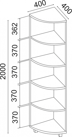 Угловой стеллаж West М07 в Ирбите - изображение 1