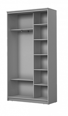 Шкаф 2-х дверный 2400х1200х420 с двумя зеркалами ХИТ 24-4-12-55 Дуб млечный в Екатеринбурге - изображение 1