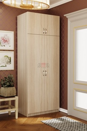 Распашной шкаф Флагман - 4, Дуб Сонома в Первоуральске - изображение