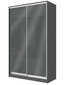 Шкаф Хит-22-4-12/2-22 с цветным стеклом, темно-серый 073, Графит в Ирбите